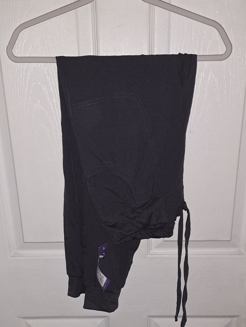 Kids Black Drawstring Jogger Pants